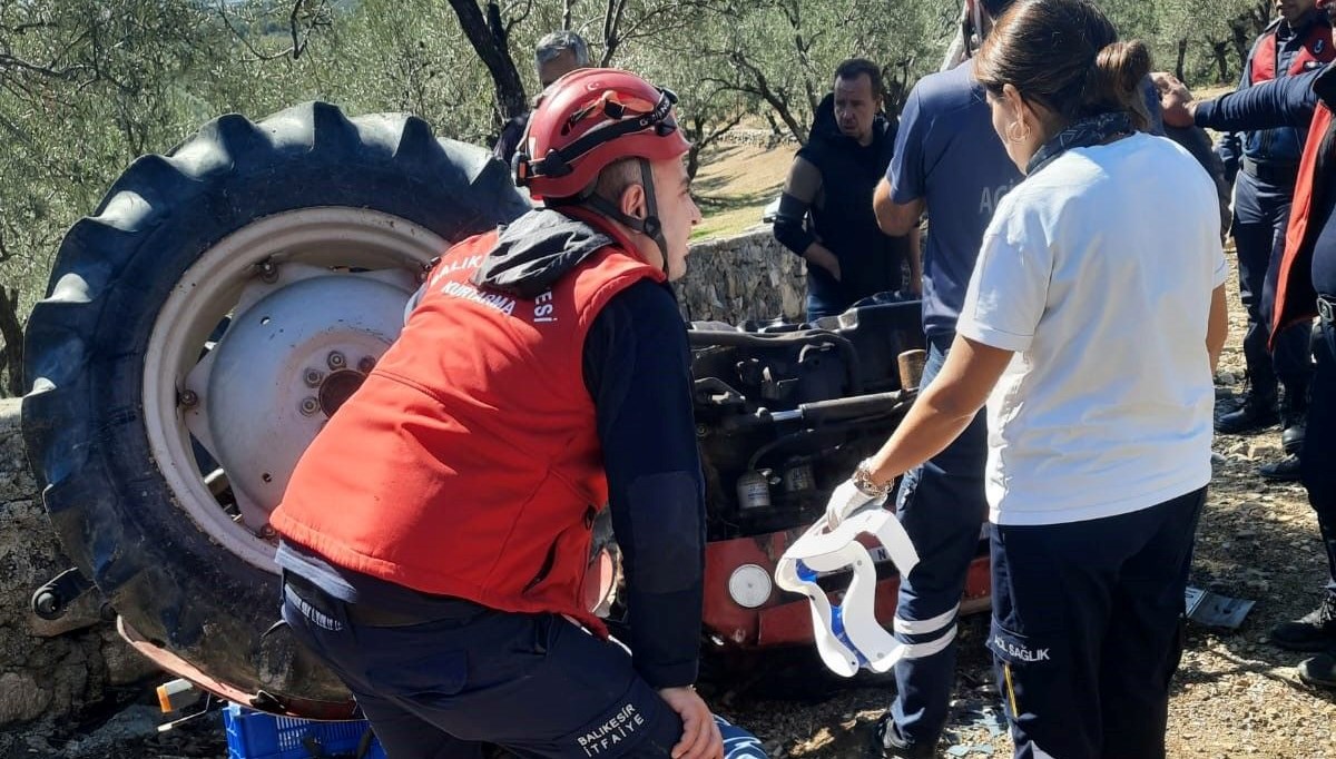 balikesirde traktor devrildi surucu yaralandi RT7g8r2d