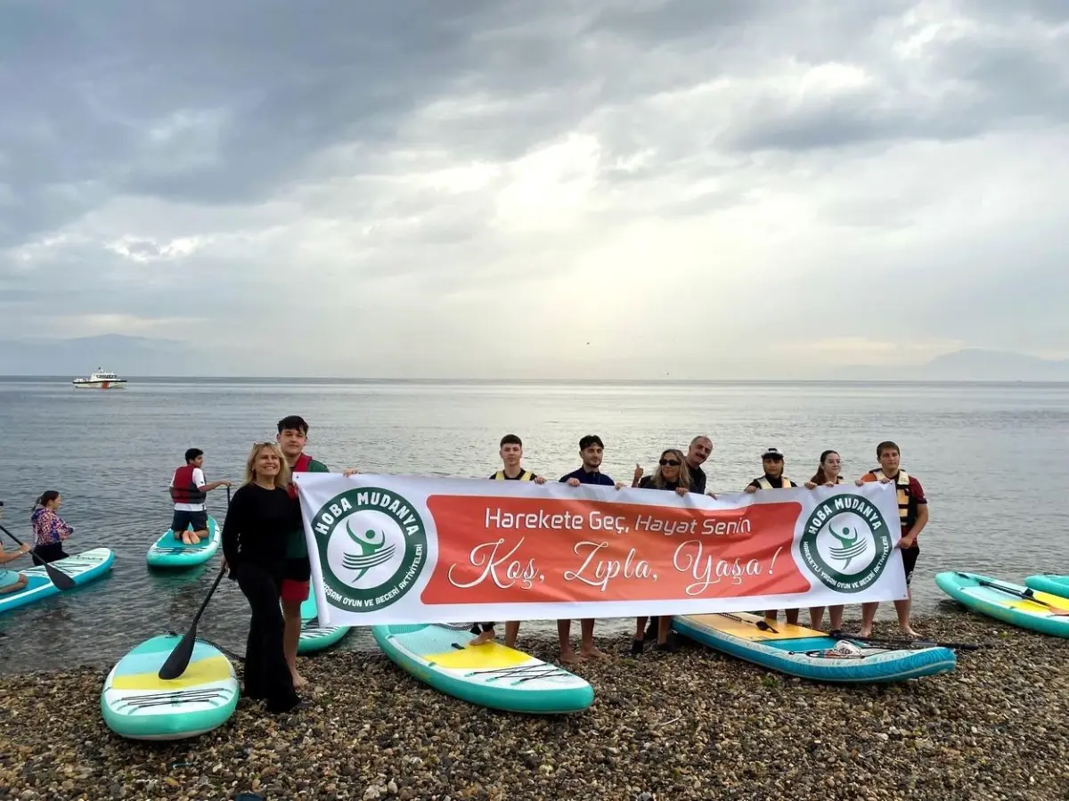 mudanyada lise ogrencileri sup ile denge egitimi aldi BupmVTut.jpg